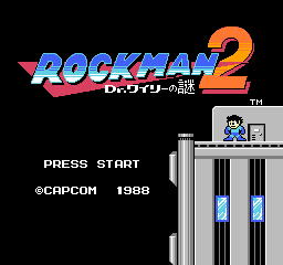 Rockman 2 - Dr. Wily no Nazo (Japan) Title Screen